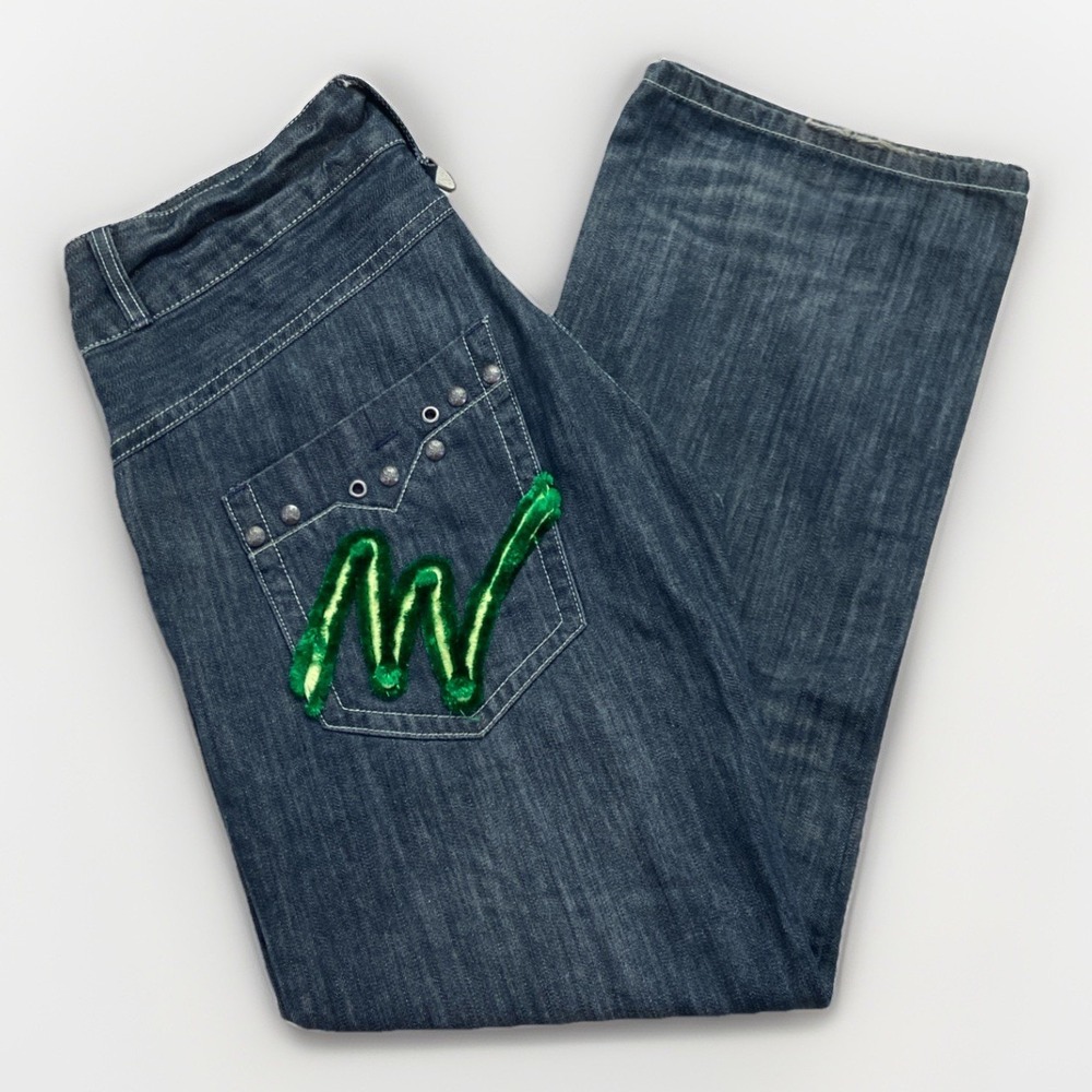 Miskeen Jeans Mens 36 x 32 Baggy Wide Leg‎ Hip Hop Streetwear Vintage Y2k